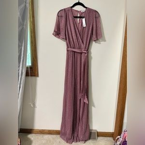 Baltic Barn Wedding Guest Dress Grace Sparkle Gown in Orchard Size Small